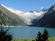 Gletschersee, Reise: Schweiz - wie aus dem Bilderbuch