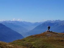 Wanderer, Reise: Allgäuer Alpen mit Panoramablick