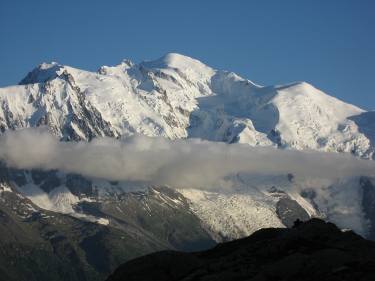 Mont Blanc der höchste Berg der Alpen