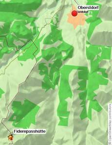 Karte Klettersteigkurs Oberstdorf