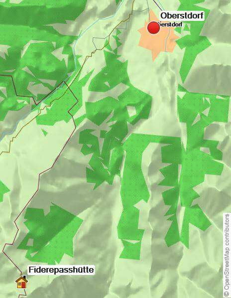 Karte Klettersteigkurs Fiderepasshütte, 4-tägige geführter Klettersteigkurs