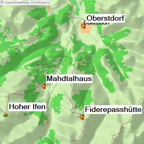 Karte Gottesackertour, 4-tägige geführte Wanderreise