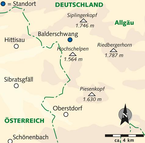 Karte Deutschlands höchster Winterspaß individuell, 8-tägige individuelle Winterreise