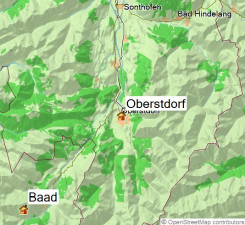 Karte Skitourenkurs in den Allgäuer Alpen, 3-tägiger Skitourenkurs für Einsteiger