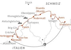 Alpenüberquerung von Ost nach West