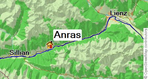 Karte Im Angesicht der Dolomiten - Osttirol, 12-tägige geführte Alpenreise
