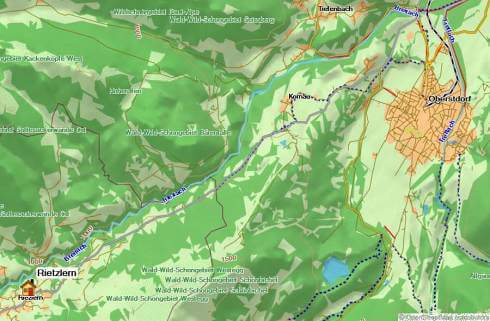 Karte Wanderwoche im Kleinwalsertal, 6-tägige geführte Alpenreise