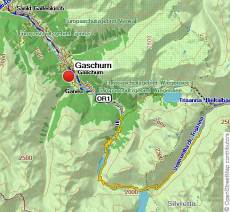 Karte Panoramawandern im Montafon